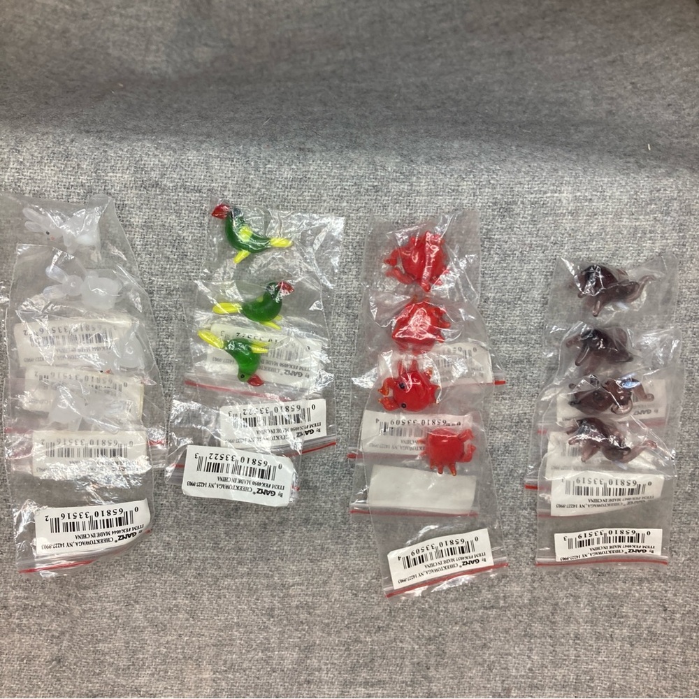 Ganz World Miniature Mini Glass Collectible Figurine Lot 15 Animals Bunny Bird